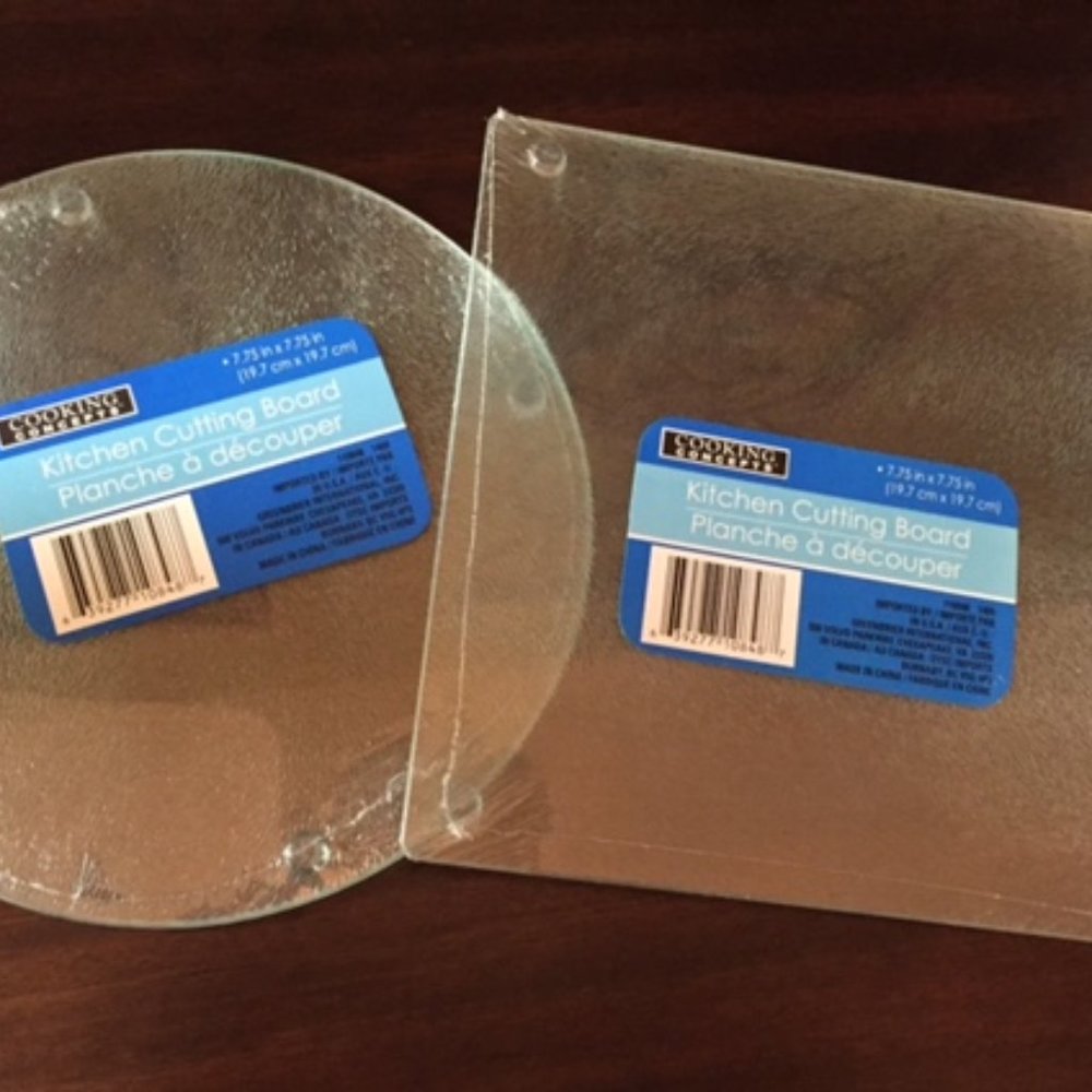 Set of 3, New Square Glass Cutting Boards ~ for etching, vinyl or sublimation